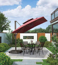 Wholesale 3m Solar LED Cantilever Umbrella with Aluminium Frame for Outdoor Furniture Distributors